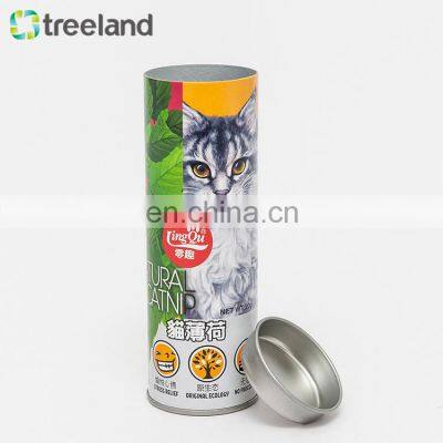 Airtight Round Shape Kraft Paper Box Pet Food Container photo-5