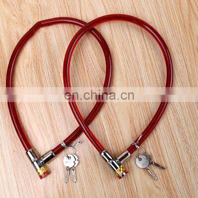 Chain Bicycle Accessories Lock Bicycle Lock Key For Electric Car Anti Theft Cross Tooth Steel Wire photo-4