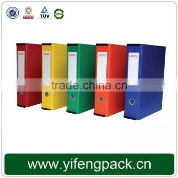 foldable stationery a4 size hard paper box file with customized printing