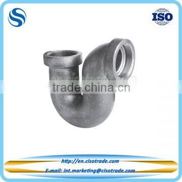 ASME B16.12 cast iron drainage bath P-trap pipe fitting