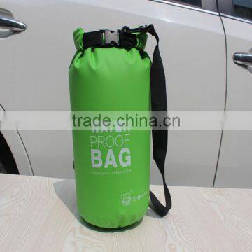 Travelling waterproof duffel dry drowstring pvc bag