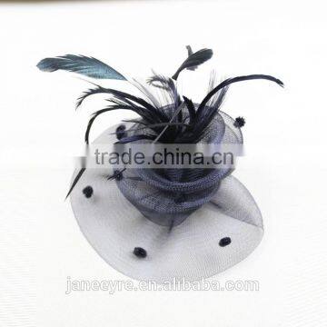 Wholesale Bridal Hair Accessories Feather Fascinator For Wedding Party photo-4
