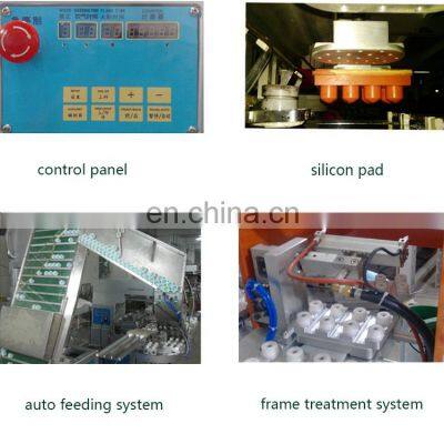 Tampon Silicone Print Automatic 4 Color Multicolor Bottle Caps Pad Printer for Sale