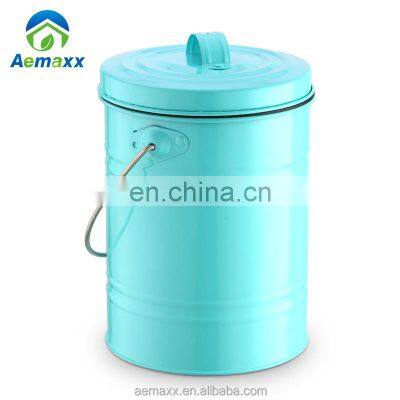 Kitchen Using Compost Bin Garbage Collect Waste Bin 5L Metal Compost Bin With Filter photo-5