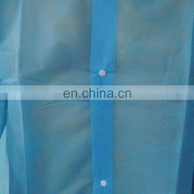 Non Sterile Breathable Lab Coat Disposable Blue SMS Jackets of Work photo-5