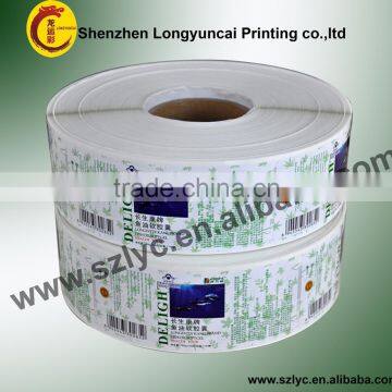 adhesive paper label