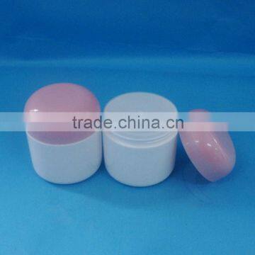 Empty Wholesale Plstic Cosmetic Jar Container/ 100ml White Empty Plastic Cream Bottle With Lid photo-2