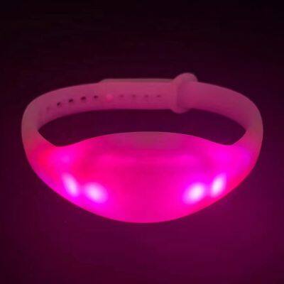 Party Supplies Christmas Radio Controller RGB LED Bracelets DMX Control LED Wristband