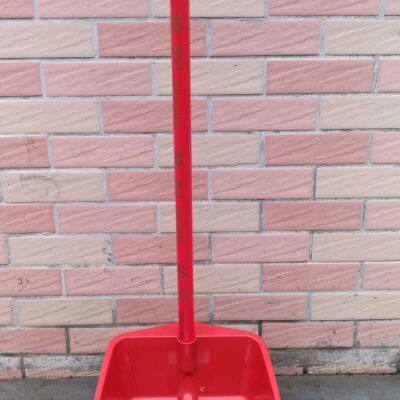 Plastic Dustpan Sets With Broom and Plastic Toilet Brush Manufacturer With Wood Handle Foldable Style photo-2