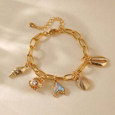 18K Gold-plated Brass Chain Bracelet With Color Retention Vintage and High-end Handmade Bracelet Jewelry. photo-2