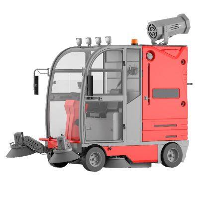 Karler S16industrial Park Riding Sweeper With Sweeping, Dust Collection and Sprinkling Three-in-one Long-lasting Standby