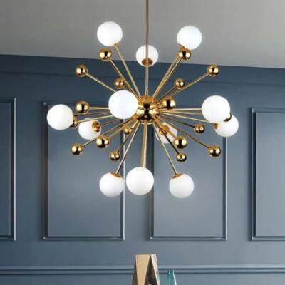 Modern Gold Black Sputnik Chandelier Manufacturer for Dinning Room
