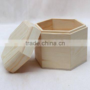 Empty wood gift box , tea storage wood box