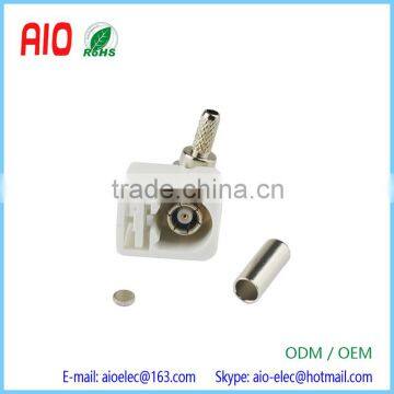 Right angle Crimp RF Fakra B white /9001Jack Female connector Radio for cable RG316 RG174 LMR100