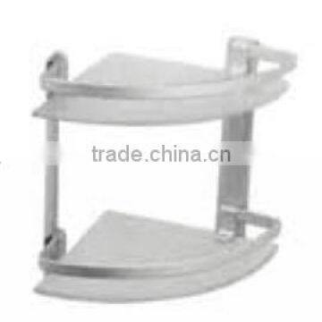 Aluminium corner shelf,glass shelf,corner rack glass corner rack