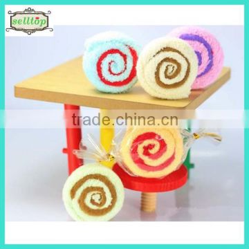 Cute 100% cotton lollipop towel cake