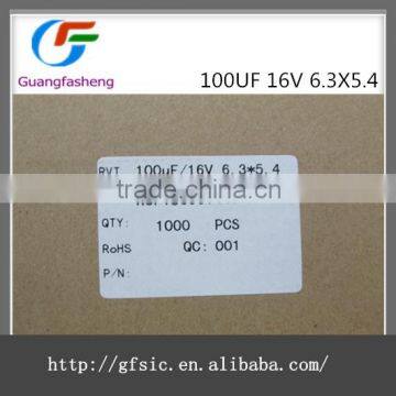 (hot Sale)100UF 16V 6.3X5.4 photo-2