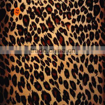 animal printe polyester satin fabric