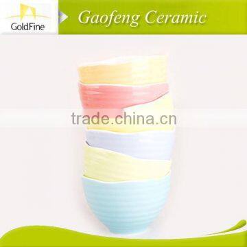 fashionable colourful ceramic soup bowl