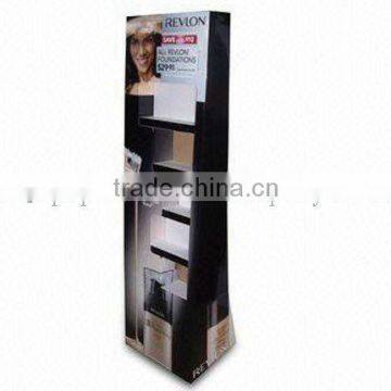 paper floor display cabinet corrugated display for store point of purchase cosmetic cardboard display stand