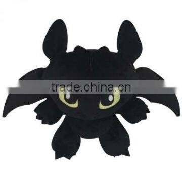 Custom stuffed toothless the dragon soft toy night fury soft toy