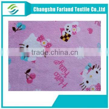 Cute Pink Hello Kitty Coral Fleece Fabric photo-4