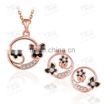 Attractive gold jewelry 18K Gold Plating Jewelry Set