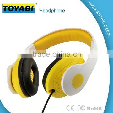 Colorful and Foldable Lightweight on the ear Portable Wired Stereo Headphones Headset for Phones MP3 PC with Rubber finish