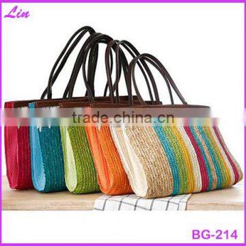 Fashion outdoor straw beach bag