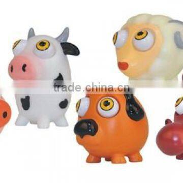 hot sale lovely cartoon farm pop eye animal toy for baby