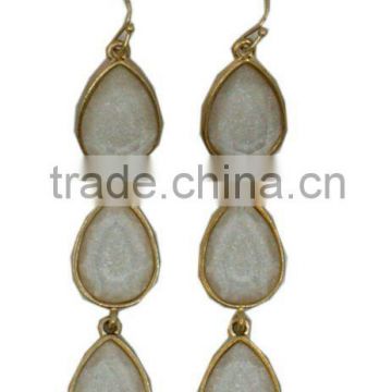 facted trio drop earring