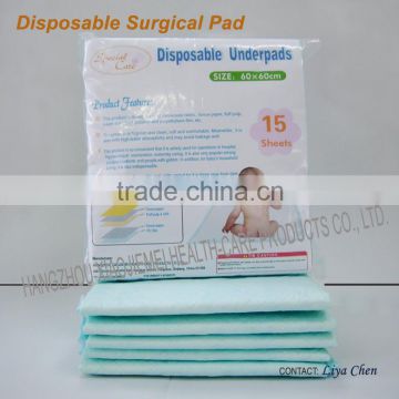 Disposable underpad, incontience medical under pads