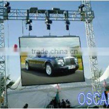 Passion style slim rental led display outdoor with P6 commercial advertising led display die-cast cabinet p6 rental led display