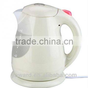 1.2/1.5/1.8L cordless plastic electric water kettle