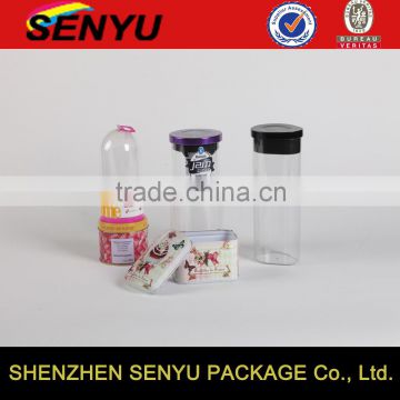 PMMA packaging boxes, clear transparent cylindrical Acrylic packaging boxes