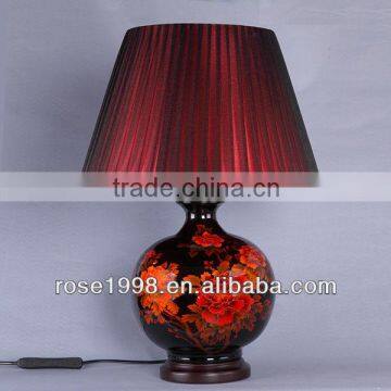 shine glaze table lamp and wine shade