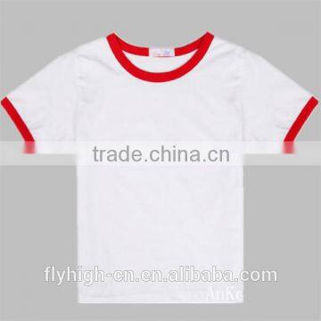 promotional short sleeve cotton material custom t shirt for kids