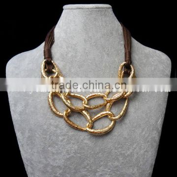 stainless steel link chain necklace statement choker necklace