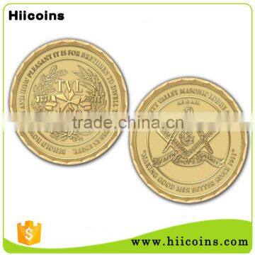 wholesale metal coins custom masonic challenge coins                        
                                                                                Supplier's Choice