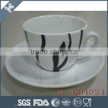 Wholesale beautiful white 150CC CAPPUCCINO CUP AND SAUCER