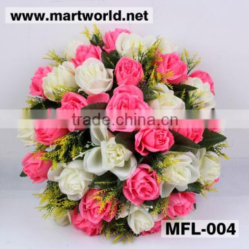 Wholesale wedding artificial flower bouquets; Decorative rose bouquet for home,hotel,event,party&wedding decoration(MFL-004)