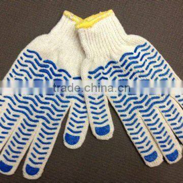 PVC Dotted White Hand Cotton Gloves/ Working Gloves/ Safety Gloves Quality Choice photo-2
