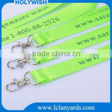 Beautiful clothing silk screen lanyard with buckle for sale