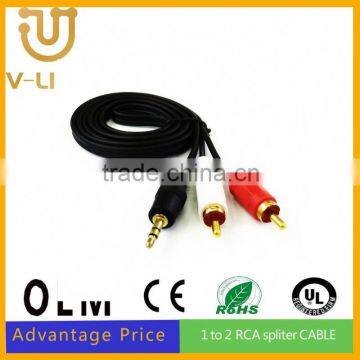 RCA Cable 3.5mm Stereo Male to Female Audio Aux Cable Audio Cable for Mobile Devices photo-2