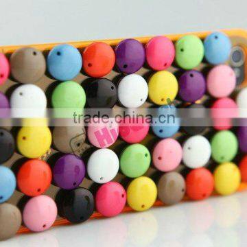 chocolate bean plastic back cover case for apple iphone 4 4S 4G