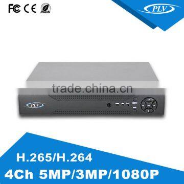 2016 hot new 5mp h.265 cctv nvr 4k recorder onvif mini support 1 hard disk