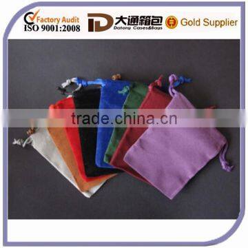 Small Colorful Polyester Drawstring Cord Bag For Gift Storage