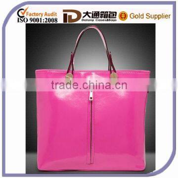 2015 Popular PU Leather Lady Handbag Korea Woman Fashion Lady Tote Promotional Messenger Bag