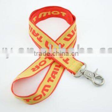 hollow woven promotional lanyard/customized lanyard