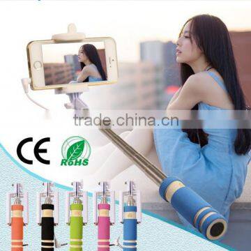 2016 hot selling portable Mini Bluetooth Selfie Stick ABC silicone for smart phone